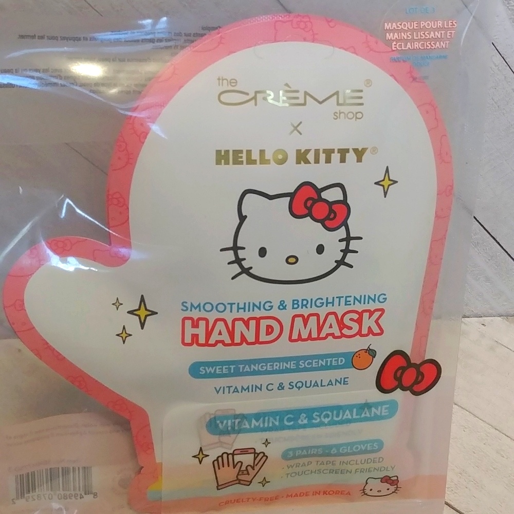 NWT The Creme Shop X Hello Kitty Smoothing Brightening Hand Masks 3 Packs Of 2